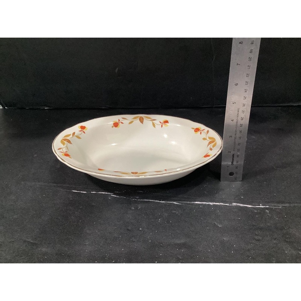 Vintage Hall Dinnerware Jewel Tea Autumn Leaf Oval Serving Vegetable Bowl
